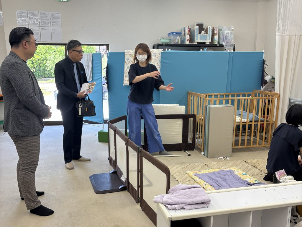 日進市長が「and にこり 日進」に来所